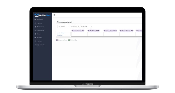 WerkbonBaas - Snel en overzichtelijk plannen